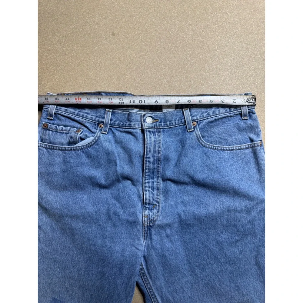 Levi's Y2k 505 Regular Fit Straight Leg Men's Jeans W40 L30 Blue fade wash Denim